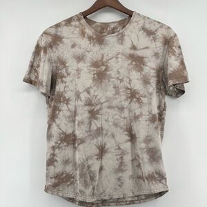 Bylt Basics‎ Mens Brown/Tan Cloud Dye Short Sleeve Tee Size XL